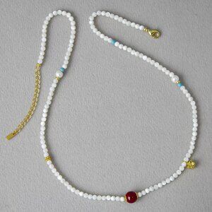 White agate necklace